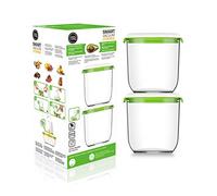 FOSA Set de 2 boîtes sous-vides 2-en-1, Série Madrid, rondes de 1,35 L