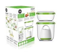 FOSA STARTER Kit pour la Mise Sous Vide, la conservation et la préparation culinaire, 1 Contenant 600 ml et 1 Contenant 1350 ml