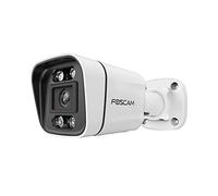 Foscam Caméra IP extérieure PoE 8 MP avec Spots Lumineux et sirène V8EP Blanc