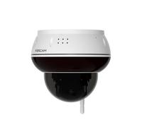 Foscam D8T Caméra de surveillance dôme Wi-Fi 4K 8 MP avec fonction PTT motorisée, reconnaissance de personnes et de véhicules, protection contre le vandalisme IK10, WiFi 6 (blanc)