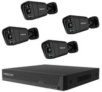 Foscam FN9108E-B4-2T black Ethernet IP-Set pour caméra de surveillance8 canauxavec 4 caméras3840 x 2160 pixels