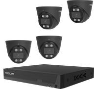 FOSCAM FN9108T4B - Enregistreur vidéo réseau, set comprenant 4 caméras