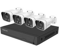 Foscam Schloss / Zutrittskontrolle FNA108E-B4-2T Ethernet IP-Set pour caméra de surveillance8 canauxavec 4 caméras3840 x 2160 pixels