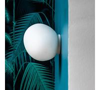 Foscarini Applique mural design Gregg piccola, dimmable, blanc, Couloir, Verre, Design, Applique