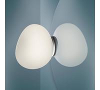 Foscarini Applique murale Gregg piccola, dimmable, blanc, Salle de bain, Verre, Design, Applique Murale