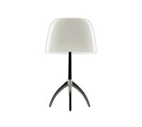 Foscarini Lampe de table Lumiere Grande Dimbar blanc chaud. chrome noir