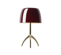 Foscarini Lampe de table Lumiere Grande Dimbar rouge cerise. champagne