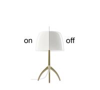 Foscarini Lumiere Piccola Tavolo avec interrupteur Tischleuchte, champagne / blanc