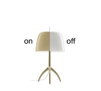Foscarini Lumiere Piccola Tavolo avec interrupteur Tischleuchte, champagne / blanc chaud