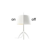 Lampe à Poser Lumiere Piccola en Aluminium Blanc avec Variateur