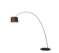 Foscarini Twiggy Elle Wood Terra Tunable White Steh-/Bogenleuchte, black / rosewood