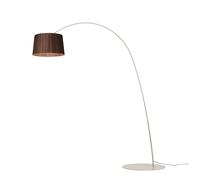 Foscarini Twiggy Wood Terra Steh-/Bogenleuchte, greige / rosewood