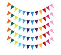 FOSDICK 15M Guirlande Fanions Guinguette Exterieur Tissu Non Tissé Coloré | Guirlande Fanion Exterieur, Guirlande Anniversaire, Décoration Guinguette, Mariage Anniversaire Chambre D'enfant Fête Jardin