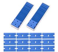 FOSHIO 200Pcs Grattoirs Lames de rasoir ensembles Lames Plastique double bords Métal Lames pour Plaque Vitrocéramique Fenêtre Mirror Verre Peinture auto Décapant Lames de Grattoi