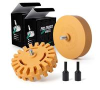 FOSHIO Lot de 2 gommes avec adaptateur, outils de nettoyage de voiture | Gomme à film de 25 mm/20 mm pour nettoyer les films et les résidus de colle sur le véhicule, la voiture ou la moto