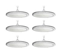 Fosingut Projecteur LED Industriel 400W,40000LM Spot High Bay Lumière éclairage d'atelier,Blanc Froid 6500K IP65 Étanche UFO Eclairage Plafonnier LED Interieur Lustre pour Entrepôt,Usine,Hall,Gym-6pcs