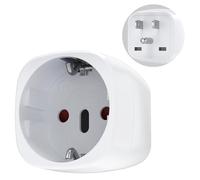 Fosmon Adaptateur de Prise USA Canada Mexique pour Voyage - Blanche | Connecteur Électrique Type C E F pour Sortie Électrique US de Type B. Accessoires de Voyage Indispensable de France