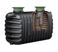 Fosse septique Onezero avec filtre biologique 2 000 litres | Fosse en polyéthylène haute densité (PE-HD) certifiée CE pour 3 à 8 personnes