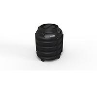 Fosse Septique Ronde 1000 litres, Réservoir de Stockage Souterrain en Polyéthylène, 120x105x135 cm, Noir
