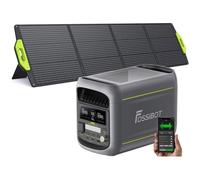 FOSSIBOT F1800 1024Wh 1800W Générateur Électrique Portable+200W Panneau Solai, LFP Station électriquepour Camping RV Maison, Voyage