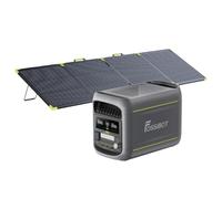 FOSSIBOT F1800 Générateur Électrique Portable 1024Wh avec Panneau Solaire 200W, Batterie LiFePO4 Station électrique1800W(Peak 2700W)，Charge Rapide 1200W, Mode ECO, BMS pour Camping-Car, Maison, Voyage