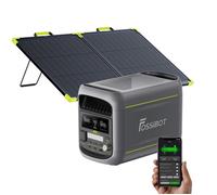 FOSSIBOT F1800 Portable Générateur Electrique 1024Wh 1800W LFP Centrale Électrique-Garantie de 2 ans + SP100PRO Panneaux Solaires
