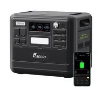 FOSSiBOT F2400 générateur électrique portable, 2048Wh batterie LiFePO4 puissance de sortie 2400W (pic 4800W) , générateur solaire adapté à l'usage de secours familial/camping extérieur/VR-car