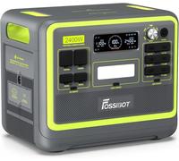 FOSSiBOT F2400 Generateur Electrique Portable, 2048Wh Batterie LiFePO4 Station électrique, 3 Sorties CA 2400W (4800W Pic) 230V Groupe Electrogene Solaire pour Camping, Voyage Maison/Bureau