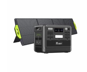 FOSSiBOT F2400 générateur électrique portable est équipé de SP200, batterie LiFePO4 a une puissance de sortie de 2400W (pic 4800W) 2048Wh, générateur solaire est adapté aux maisons/camping/camping-car