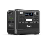 FOSSIBOT F2400 Station d'alimentation portable avec LiFePO4 2048 Wh, 3 sorties CA 2400 W (4800 W crête), générateur solaire 230 V AC/DC/USB C/QC3.0, générateur d'énergie mobile pour l'extérieur, le