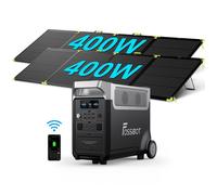 FOSSiBOT F3600PRO Generateur Electrique Portable 3840Wh 3600W LiFePO4 Centrale Électrique Powerstation+2×SP400PRO Panneaux Solaires