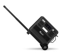 FOSSiBOT Générateur Electrique F2400 avec Chariot à Main Pliable, Station électrique portable 2048Wh Batterie LiFePO4, 3 sorties CA 230V 2400W (4800W pic) et Recharge Rapide, pour le camping voyage