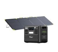 FOSSiBOT Generateur Electrique Portable 2400W/2048Wh avec Panneau Solaire 200W, Générateur Électrique, LiFePO4 Batterie, 3x230V Pure Sine Wave CA Outlet pour UPS, pour Camping-cars, Jardin, RV