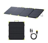 FOSSiBOT SP200 Pro Panneau Solaire Portable Bifacial 200W | Rendement 25 %, Aluminium Renforcé, Léger 6,5 kg, Pliable, IP67, MC4, pour Camping Caravaning Urgence