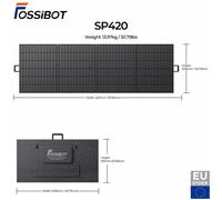 FOSSiBOT SP420 Tragbare 420 Watts Solarmodule Foldable 420W Flexible Solarpanel ,Nutzung Von strom, reisen, im freien