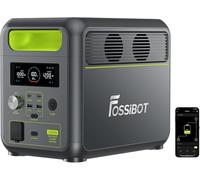 FOSSiBOT Station F1200 solaire LiFePO4 1024 Wh, générateur 2x1200 W (pointe 2400 W), 100 W USB-C, 0-100 % en 45 min, camping, camping-car