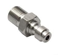 Foster Mamelon en acier inoxydable 8 mm mâle Air comprimé (M10) | Charge maximale : 300 bar, 8 mm, étanche, pour systèmes hpa/N2, montage rapide