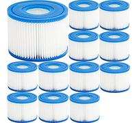 FOSUN Lot de 12 cartouches filtrantes gonflables type VI pour jacuzzi compatibles Bestway 58323, Lay-Z Spa for Bestway Flowclear Pool Filter, Miami, Palm Springs, Hawaii, Vegas, Monaco, Paris, etc