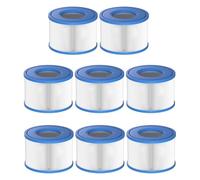 FOSUN Vokowin Lot de 8 filtres de piscine type S1 pour cartouches filtrantes Easy Set, Intex PureSpa, Whirlpool pour filtre spa 11692/29001E