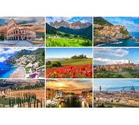 Fotografie Torsten Ackermann Lot de 9 cartes postales italiennes (cartes de vœux) - Photos de Rome Venise Dolomites Cinque Terre Florence Toscane Côte Amalfitaine