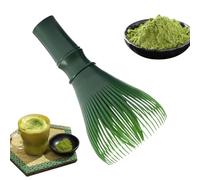 Fouet à en bambou multifonction | Mélangeur à thé réutilisable - Accessoire de cuisine - Mousseur à main - Pour cérémonie japonaise - Mixeur manuel - Vert