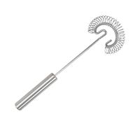 Fouet à fil de cuisson - Mousseur à bobine d'argent, agitateur de sauce manuel, mélangeur à crème portable, ustensile de mélange de cuisine ergonomique | Durablese Home Restaurant Chef Dessert Utilisa