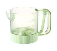 Fouet à œufs dans le bécher, pompe à pression manuelle tasse à fouet semi-automatique pour œufs, récipient pour la cuisson et le mélange d'aliments | Pour utilisation I, restaurant, collection, salle