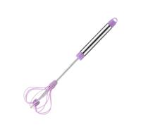 Fouet à œufs en acier inoxydable Fouet rotatif semi-automatique | Fouet à pression en acier inoxydable pour mousser le lait mélanger fouetter le cocotte