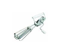 KitchenCraft - Batteur Manuel à Manivelle, Acier Inoxydable/Plastique, 25 cm