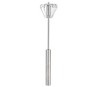 Fouet de cuisine en acier inoxydable fouet mélangeur à main de rotation semi-automatique fouet pour mousseur à lait et batteur à oeufs Accueil cuisine pour battre mélange outil de cuisson Mélanger Mél
