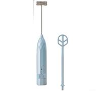 Fouet électrique sans fil à 3 vitesses pour gâteau à la crème - Bouton d'éjection Turbo Boost en acier inoxydable - Outil de cuisine compact - 14 cm (D)