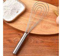 Fouet en cm en acier inoxydable pour cuisine plate. Pour structure de poignée compacte, ustensile de cuisine, lave-vaisselle sécurisé, adapté pour battre l'œuf à battre manuel, mélanger la sauce - 26