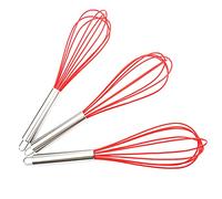 Fouet en silicone pour la cuisson, mini fouet à fil en acier inoxydable, fouet à œufs, fouet de cuisine pliable, crochet pour mélanger le fouet battage de cuisine