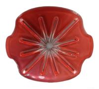 Fouet rond à 6 fils avec protection contre les éclaboussures pour mélangeur sur socle finition rouge ABS TPR outil de mélange efficace (rouge)